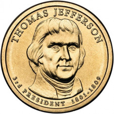 !!! RARR : SUA - 1 DOLAR 2007 , THOMAS JEFFERSON - KM 403 - UNC foto