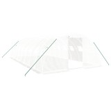 Cumpara ieftin Sera cu cadru din otel, alb, 32 m&sup2;, 8x4x2 m