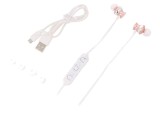 Căști Wireless cu Microfon Șampanie 3.5mm USB Micro USB
