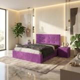 Pat Tapitat Elys Mov Catifea Premium Cu Noptiere Tapitate Contactează-ne