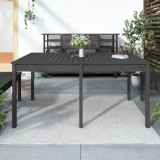 Cumpara ieftin Măsuță de grădină, gri, 159,5x82,5x76 cm, lemn masiv de pin
