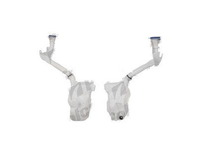Rezervor spalator parbriz Peugeot 207 (W), 05.2006-12.2013, fara pompa spalator, pt modele cu sistem spalare faruri, fara senzor nivel lichid (cu gau foto