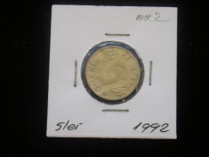 C10 46 - Moneda foarte veche - Romania - 5 lei 1992