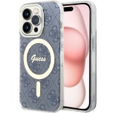 Guess - IML 4G MagSafe (GUHMP15SH4STB) - iPhone 15 - Blue