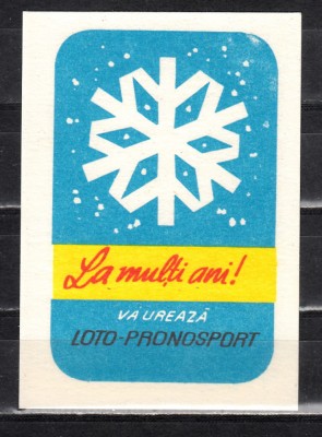 C9 5 - 1984 - Calendar de buzunar - reclama Loto - pronosport foto