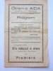 QW13 - Program cinematograf - Cinema Aida - anii 1930