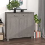 Dulap&bdquo;HAMAR&rdquo;, gri deschis, 85x35x80 cm, lemn masiv pin