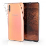 Cumpara ieftin Husa pentru Samsung Galaxy A50, Silicon, Transparent, 48053.03, Carcasa, Kwmobile