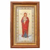 Icoana Argint Maica Domnului cu Pruncul, 20x33 cm, Lemn Antichizat, Grecia, Cadou