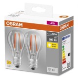 Cumpara ieftin 2 Becuri LED Osram Base Classic A, E27, 6.5W (60W),