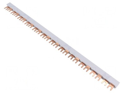 Bară colectoare 16mm2 Poli: 2 Unom: 400V L: 440mm - Bară colectoare 16mm2 2 poli 400V 440mm foto