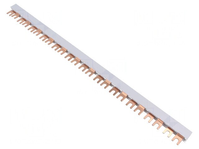 Bară colectoare 16mm2 Poli: 2 Unom: 400V L: 440mm - Bară colectoare 16mm2 2 poli 400V 440mm