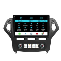 Navigatie Dedicata Ford Mondeo (2007-2014),QuadCore, 10Inch, 4Gb Ram, 64Gb Stocare, Carplay - Clima Automata