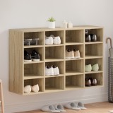 vidaXL Dulap pentru pantofi Sonoma oak 52.5 x 30 x 50 cm Lemn compozit