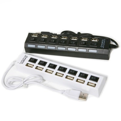 Hub Usb 7 Porturi cu Butoane Individuale On/Off foto