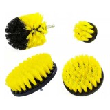 Set 4 perii curatare pentru bormasina OEM, Negru/ Galben
