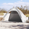 Cort plaja Gossi, Gri, Impermeabil, 210x150x130cm, Poliester, Anti UV, Pliabil, 2 persoane, Camping