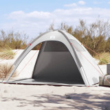 Cort plaja Gossi, Gri, Impermeabil, 210x150x130cm, Poliester, Anti UV, Pliabil, 2 persoane, Camping