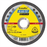 Disc debitare metale, Klingspor A 60 TZ Special, 125 x 22.23 x 1 mm