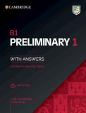 B1 Preliminary 1 for the revised 2020 exam, with answers and with audio - Paperback brosat - *** - Cambridge