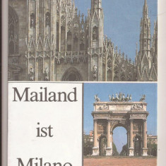 Italia-Pliant turistic lb Germana-Mailand ist Milano, contine si harta anii 90
