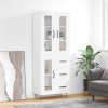 VidaXL Dulap &icirc;nalt, alb, 69,5x34x180 cm, lemn compozit 3198625
