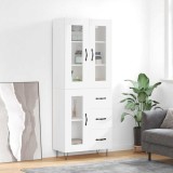 vidaXL Dulap &icirc;nalt, alb, 69,5x34x180 cm, lemn compozit