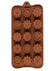 Forma din Silicon, Model Flori Salbatice pentru Ciocolata de Casa, Bomboane, Jeleuri sau Cuburi de Gheata, CBD CORAL BEST DEALS 21 cm 11 cm 1.5 cm Mar