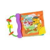 Carte textila cu animalute pentru copii, 6 pagini, ATU-088267, Oem