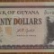 20 dollars Guyana, UNC