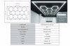 Sistem de Iluminare Plafon Hexagon / HoneyComb 4.02 x 2.91 m Performance AutoTuning