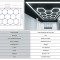 Sistem de Iluminare Plafon Hexagon / HoneyComb 4.02 x 2.91 m Performance AutoTuning