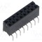 Conector SAMTEC 16 pini soclu tată THT