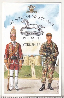 bnk cp Uniforme militare - Prince of Wales`s Own Regiment of Yorkshire - necirculata foto