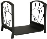 Suport lemne pentru semineu Homefire LH068B, metal, 46x36x41 cm