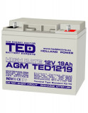 Acumulator 12V, TED Electric, High Rate, Dimensiuni 181 x 76 x 167 mm, Baterie 12V 19Ah, Oem