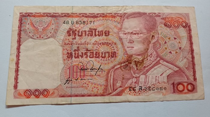 Thailan-100 Baht 1978