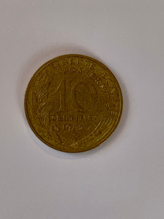 Moneda 10 CENTIMES - 10 CENTIMI - 1982 - Franta - KM 929 (103)