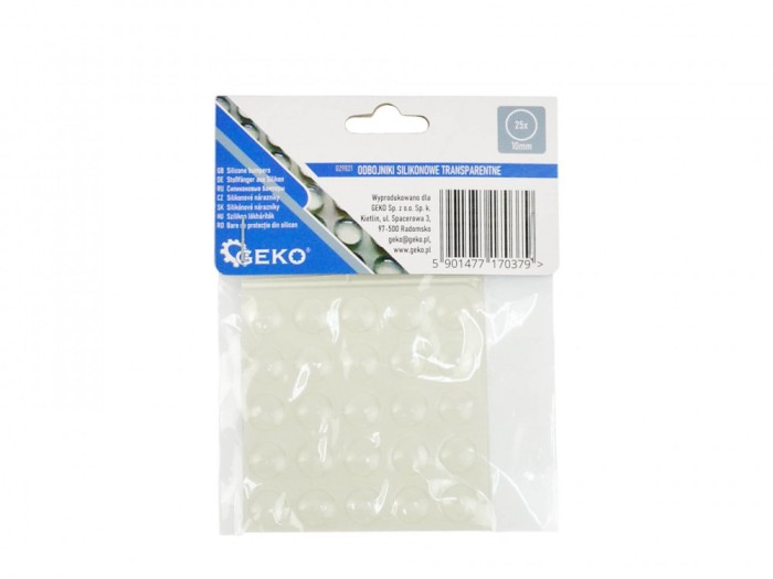 Set protectie de silicon pentru mobila, 10 mm, 25 elemente, Geko G29821