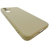 Husa tip capac spate silicon TPU Matte kaki deschis pentru Samsung Galaxy S25