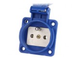Conector alimentare AC 2P+PE 250V 16A Albastru