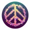 Sticker decorativ Semn de Pace, Roz, 60 cm, 8170ST