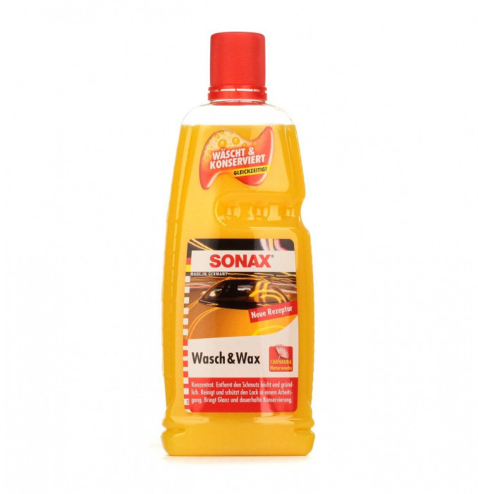 Sampon Auto cu Ceara Sonax Wash and Wax, 1000ml