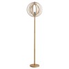 HOMCOM Lampa de podea abajur pivotant moderna creativa Baza din lemn cauciuc pentru casa Ф38 x 160cm