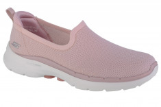 Pantofi pentru adidași Skechers Go Walk 6 - Clear Virtue 124505-MVE Roz foto