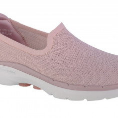 Pantofi pentru adidași Skechers Go Walk 6 - Clear Virtue 124505-MVE Roz