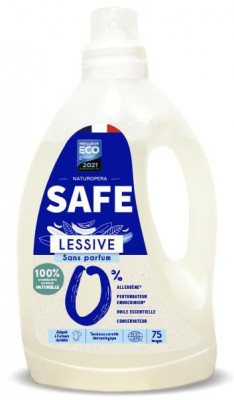 Detergent BIO pentru rufe, fara parfum, fara alergeni(format mare) Safe foto