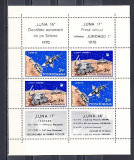 M1 TX2 6 - 1971 - Luna 16 si Luna 17 - in bloc de doua serii, Spatiu, Nestampilat