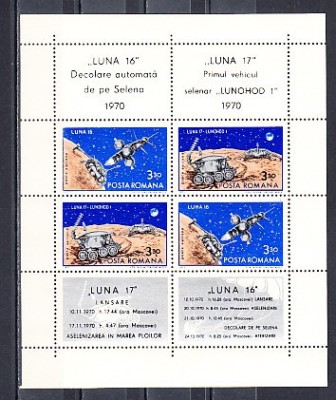 M1 TX2 6 - 1971 - Luna 16 si Luna 17 - in bloc de doua serii foto