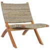 VidaXL Scaun relaxare, natural, ratan kubu și lemn masiv de mahon